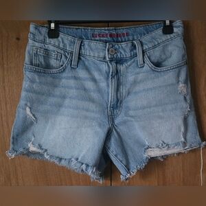 Lucky Brand Distressed 90s Midi Jean Shorts